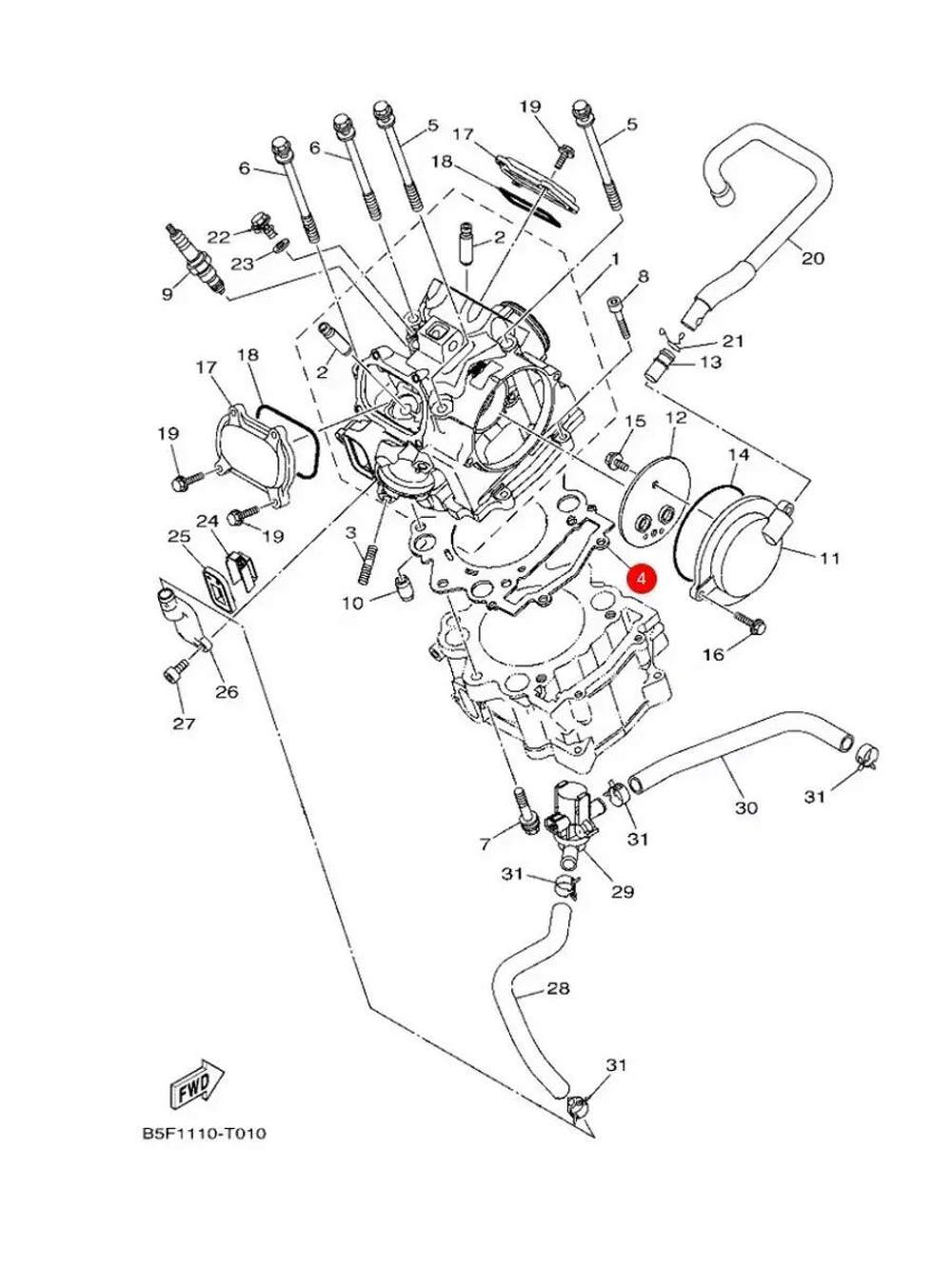 Прокладка гол. блока