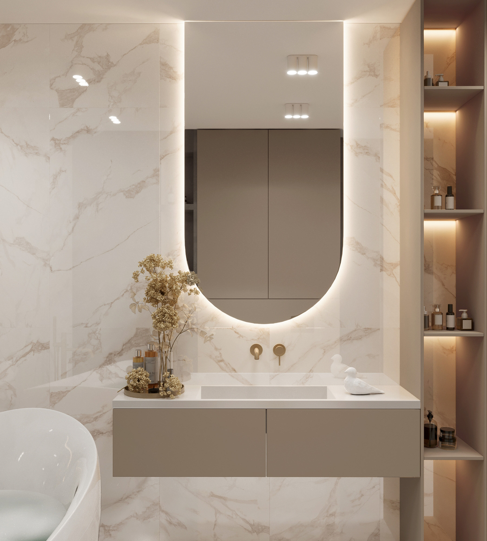 Керамогранит, Arcadia Ceramica, CALACATTA BIANCO, 1200x600 мм, полированная