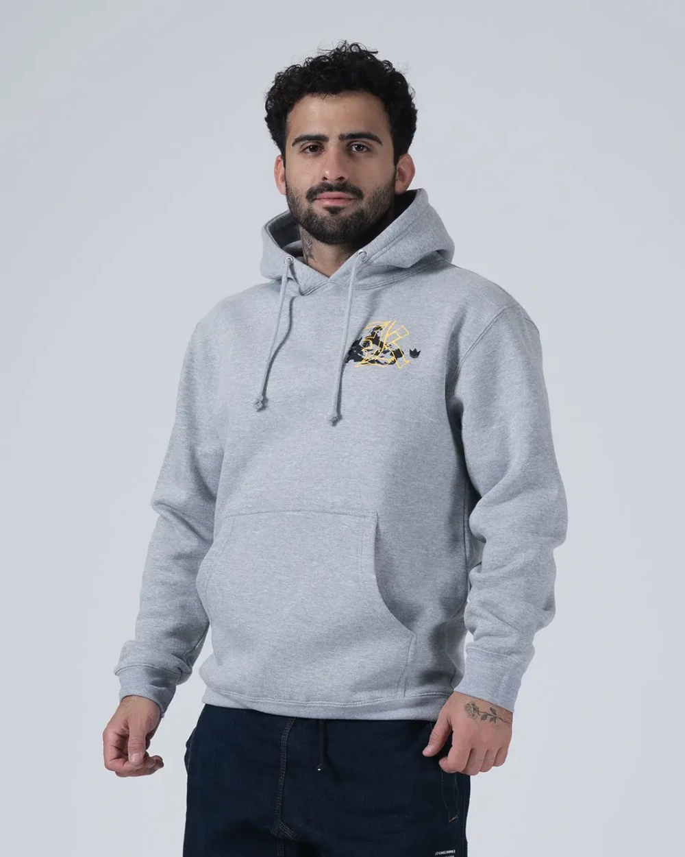 Худи KINGZ Jiu Jitsu Culture Tee серая