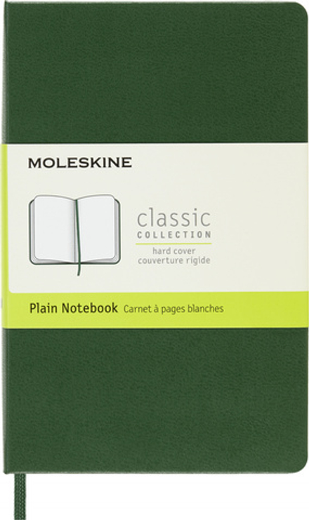 Блокнот Moleskine Classic (QP012K15) Pocket 90x140мм 192стр. нелинованный твердая обложка зеленый