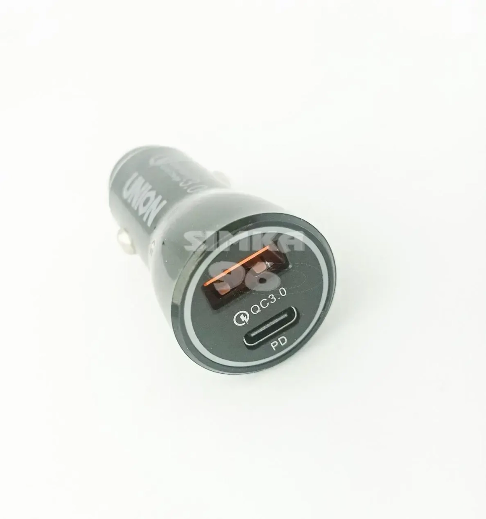 АЗУ 1 выход USB+1 выход Type-C 3.0А UNION KO-18