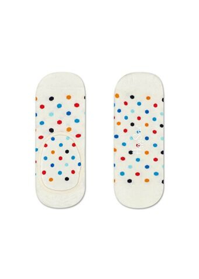 Носки-следки Dot Liner Sock в цветной горошек (Размер: 25) (Цвет: молочный)