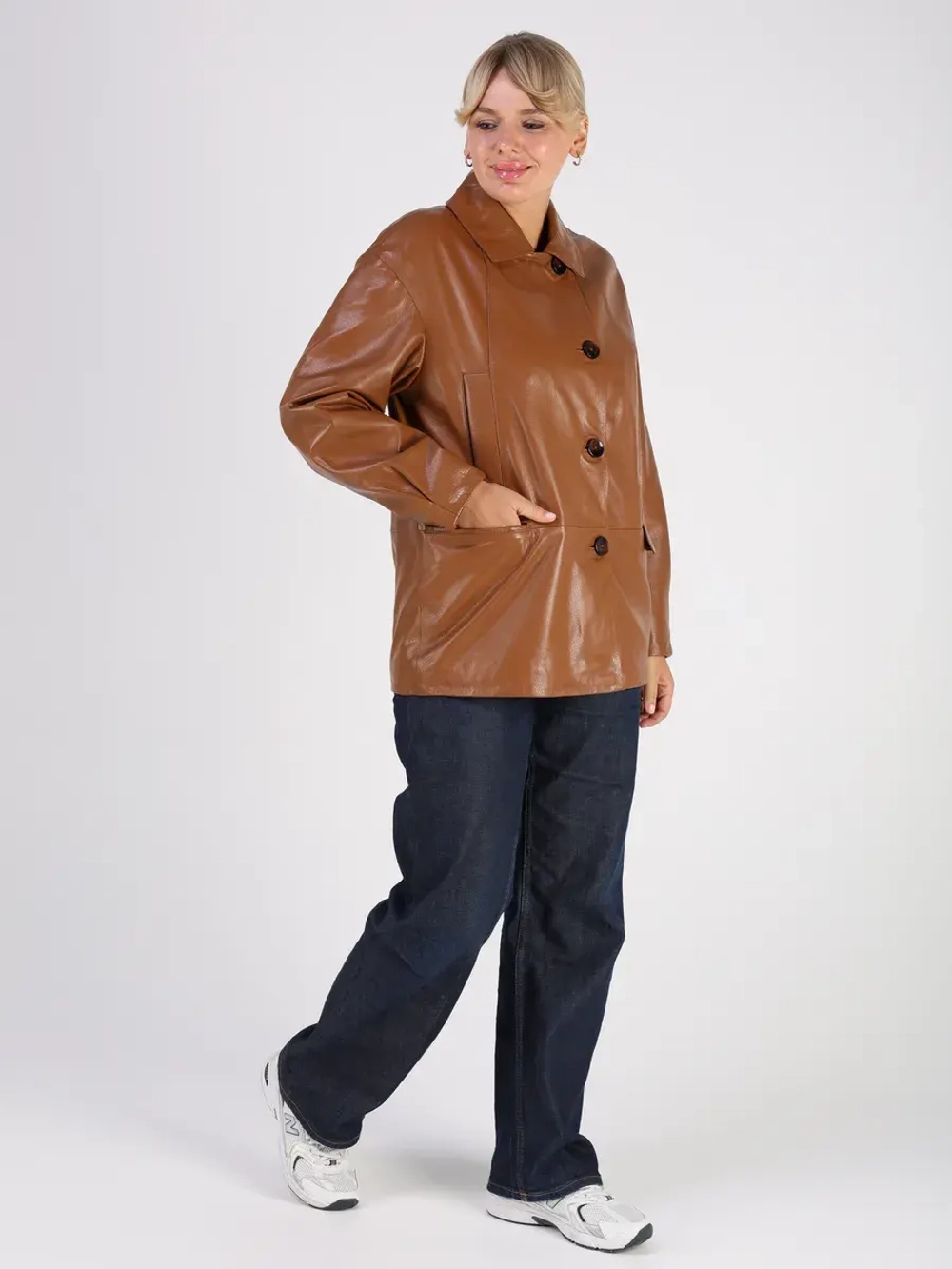 Кожаная куртка демисезонная