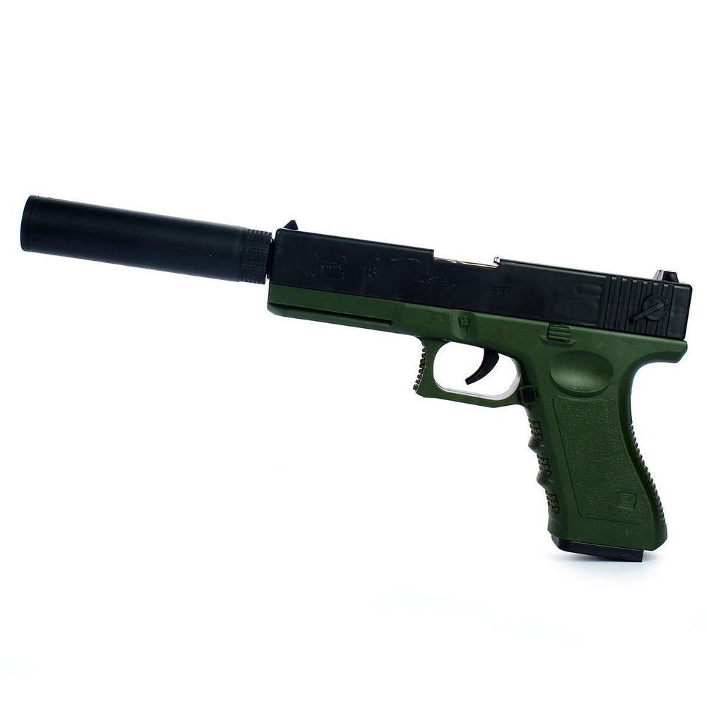 Пистолет с мягк.пулями, коробка 998-21