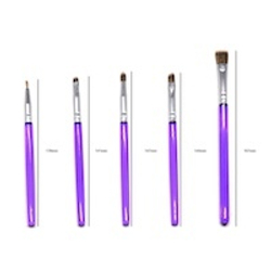 Набор кондитерских кисточек для декорирования и тонирования 5шт разных форм и размеров