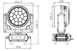 Wash B-EYE 19x40 K15 IP — вращающаяся голова RGBW