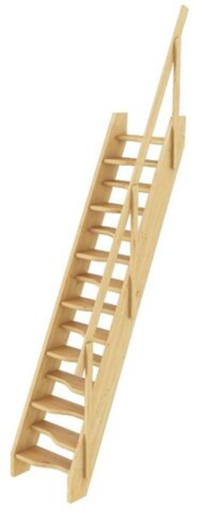 Лестница на второй этаж К-007м/28 под покраску