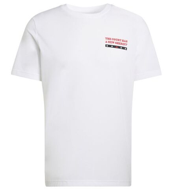 Мужская теннисная футболка Adidas Padel Wanted Graphic - white