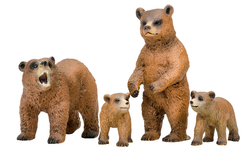 Игровой набор Masai Mara семья медведей, серия Мир диких животных