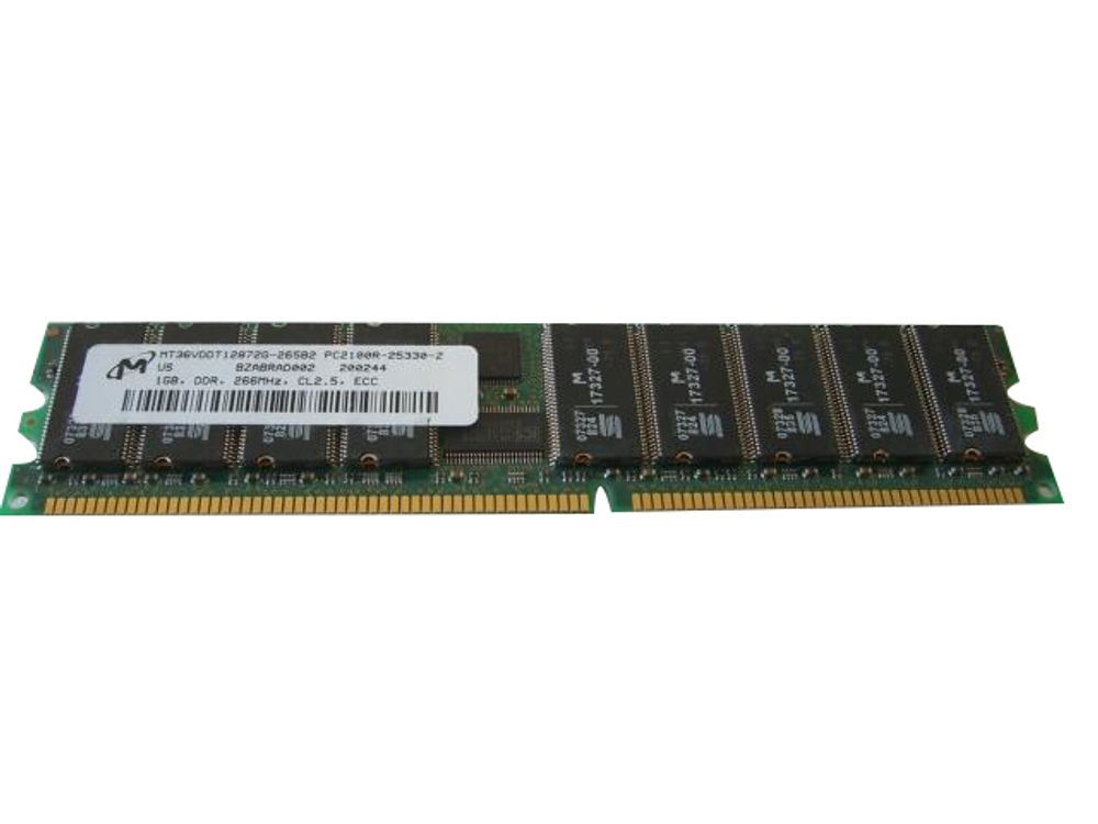 Оперативная память MicroNet Micron 1GB PC2100 DDR-266MHz ECC Registered MT36VDDT12872G-265B2