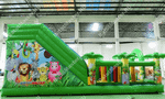 Коммерческий надувной батут "Джунгли малый"