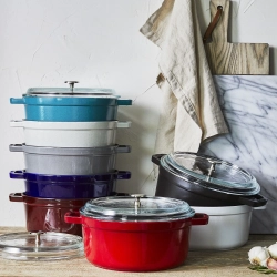STAUB Чугунная кастрюля La Cocotte 24 см 3,8 л черная