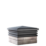 Колпак полимеркомпозитный Bona 385*385 (1,5 кирпича) серый