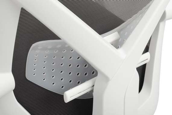 Кресло Oliver RCH W-203AC Белый пластик/Серый