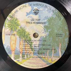 Винтажная виниловая пластинка LP ZZ Top, Tres Hombres (США 2006) Because Sound Matters