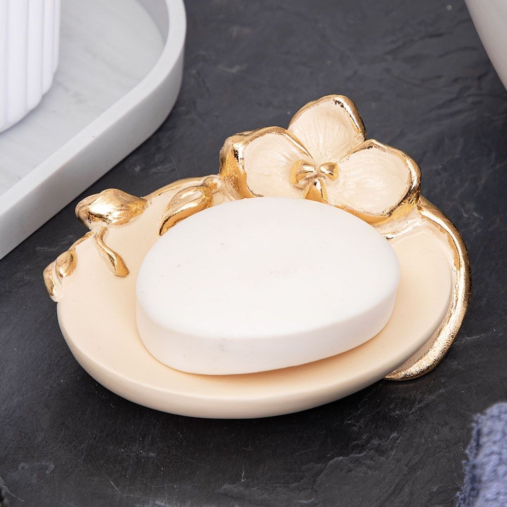 Мыльница Орхидея Калипсо Айвори