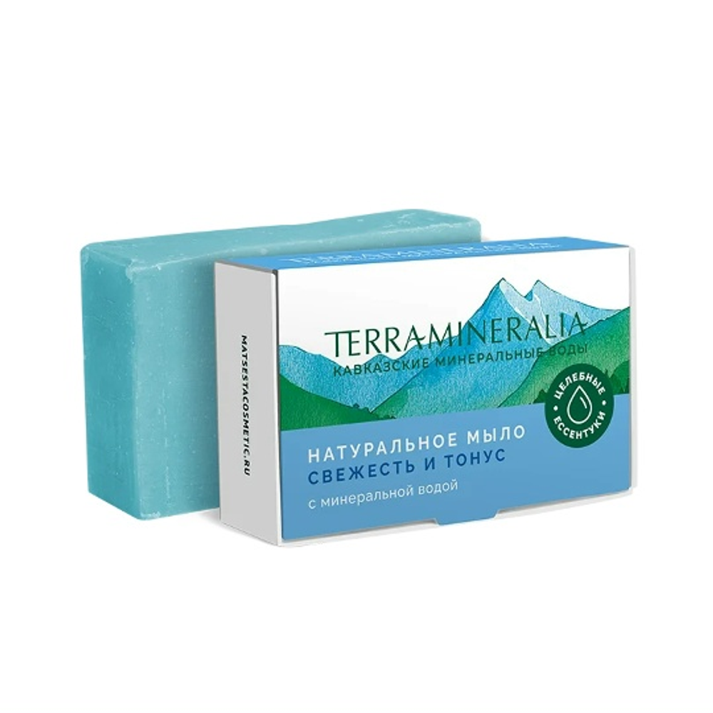Натуральное мыло «Свежесть и тонус», 100 г., ТМ TERRAMINERALIA