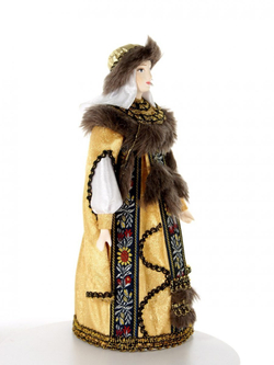 Потешный промысел кукла сувенирная фарфоровая Княгиня в праздничном одеянии.