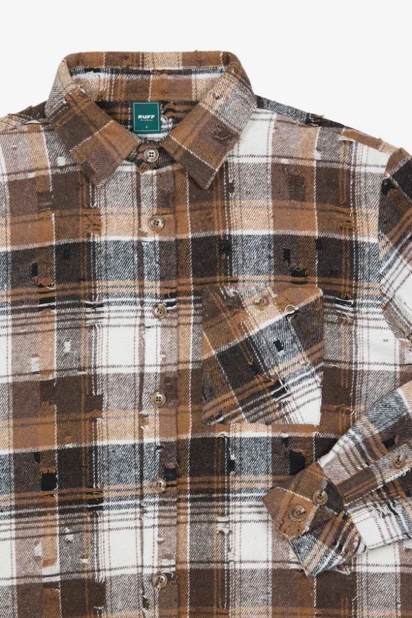 Рубашка Фланелевая коричневая - фото 6