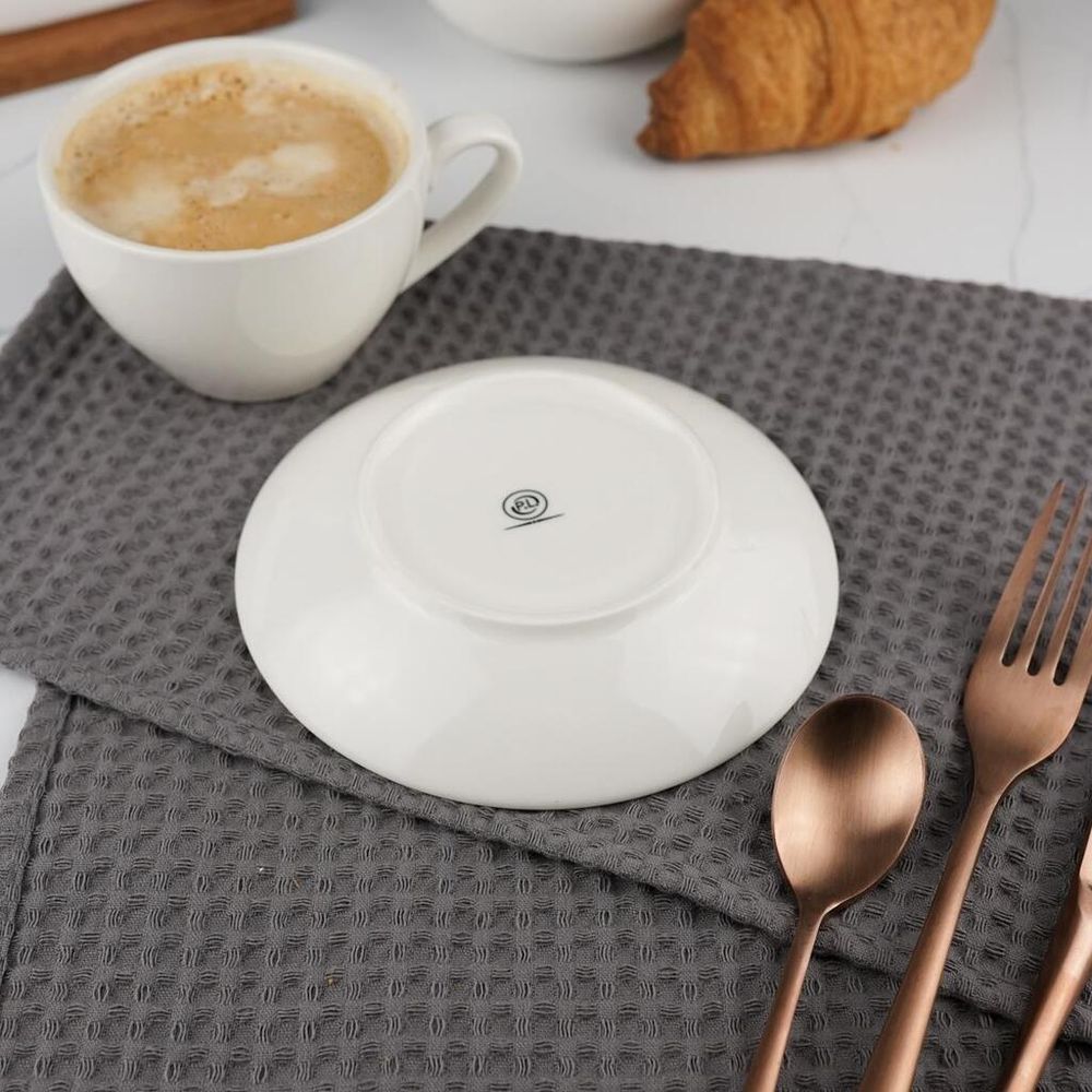 Чайная пара 200 мл белая d 8,6 см h6,2 см фарфор P.L. Proff Cuisine [4]