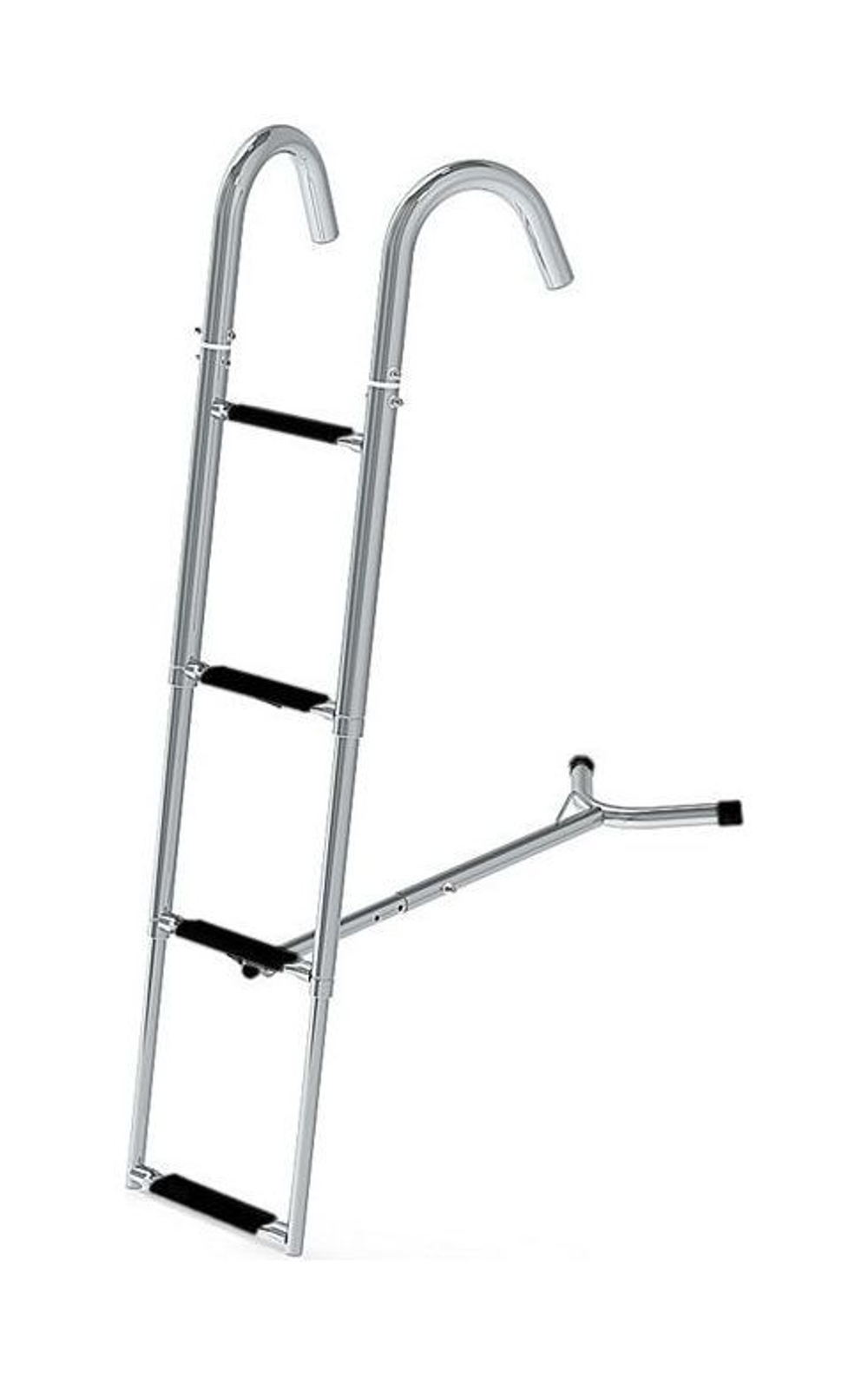 Трап телескопический носовой, 4 черных ступени (ширина 260 мм.)