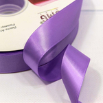 Лента Атласная 2,5см х 110м Полиэстер класс А (Фиолетовый)