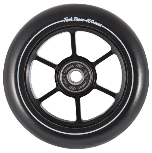 Колесо для самоката X-Treme 100*24мм 6RT, black (10013160/270922/3465958, Китай)