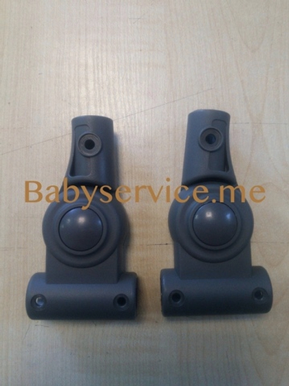 Шарнир капюшона круг-круг 16мм левый серый