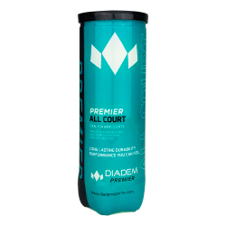 Мяч теннисный DIADEM Premier All Court 3B, BALL-CASE-ALLCRT, уп.3шт, одобр.ITF, фетр, желт