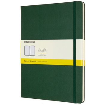 Блокнот Moleskine Classic XLarge 190х250 мм 192 стр клетка твердая обложка (QP091K15)