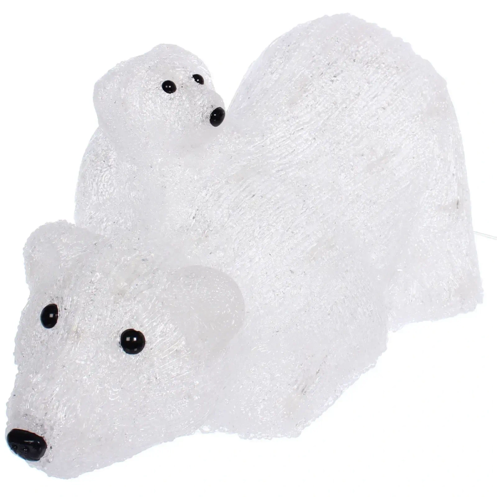 Фигура светодиодная «Медвежья семья» 38*19*19 см, 50 ламп LED, авторежим, 220V, Белый