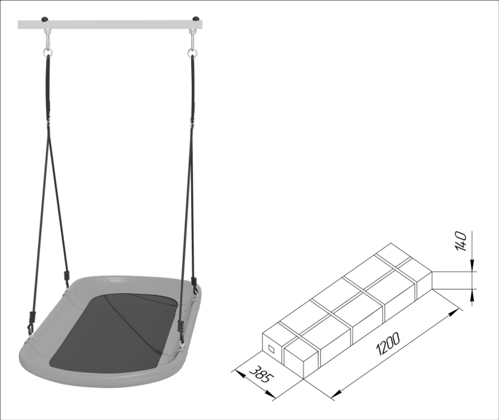 Детский спортивный комплекс для дачи ROMANA Акробат - 2