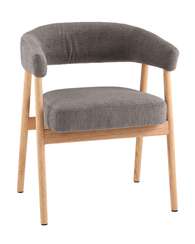 Стул обеденный Zubo с деревянными ножками темно-серый