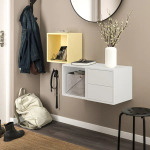 Комбинация для хранения - EKET IKEA/ ЭКЕТ ИКЕА,  105х70 см,   желтый/белый