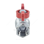 Кран шаровой латунь хром R251D Ду 20 Ру42 ВР бабочка красная Giacomini R251X004