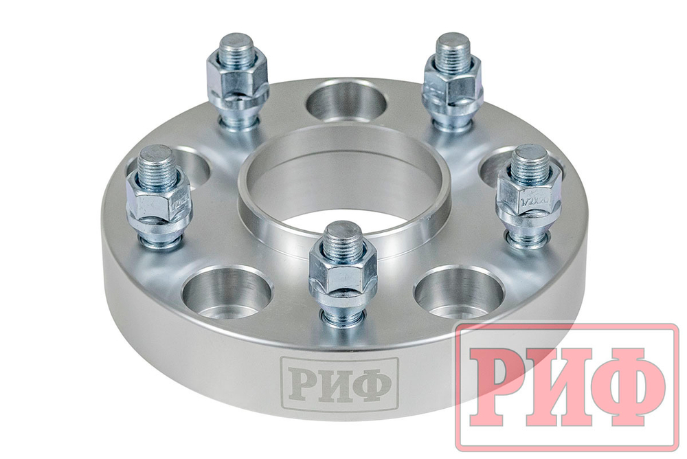 Проставки колесные РИФ для JEEP 5x127, ЦО 71,5 мм, толщина 30 мм гайки 1/2х20 (2 шт.)