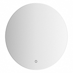 Зеркало Evoform с LED-подсветкой 12 W Ø50 см Сенсорный выключатель Теплый белый свет