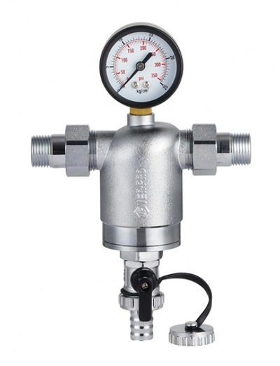 Фильтр механической очистки с манометром  3/4вн.  VER-PRO  (12/1шт)