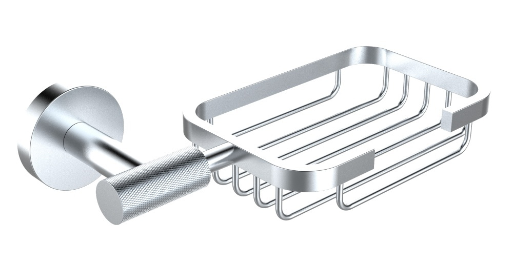 5504 Мыльница настенная, решоточная (ХРОМ) ViEiR  (24/1шт)