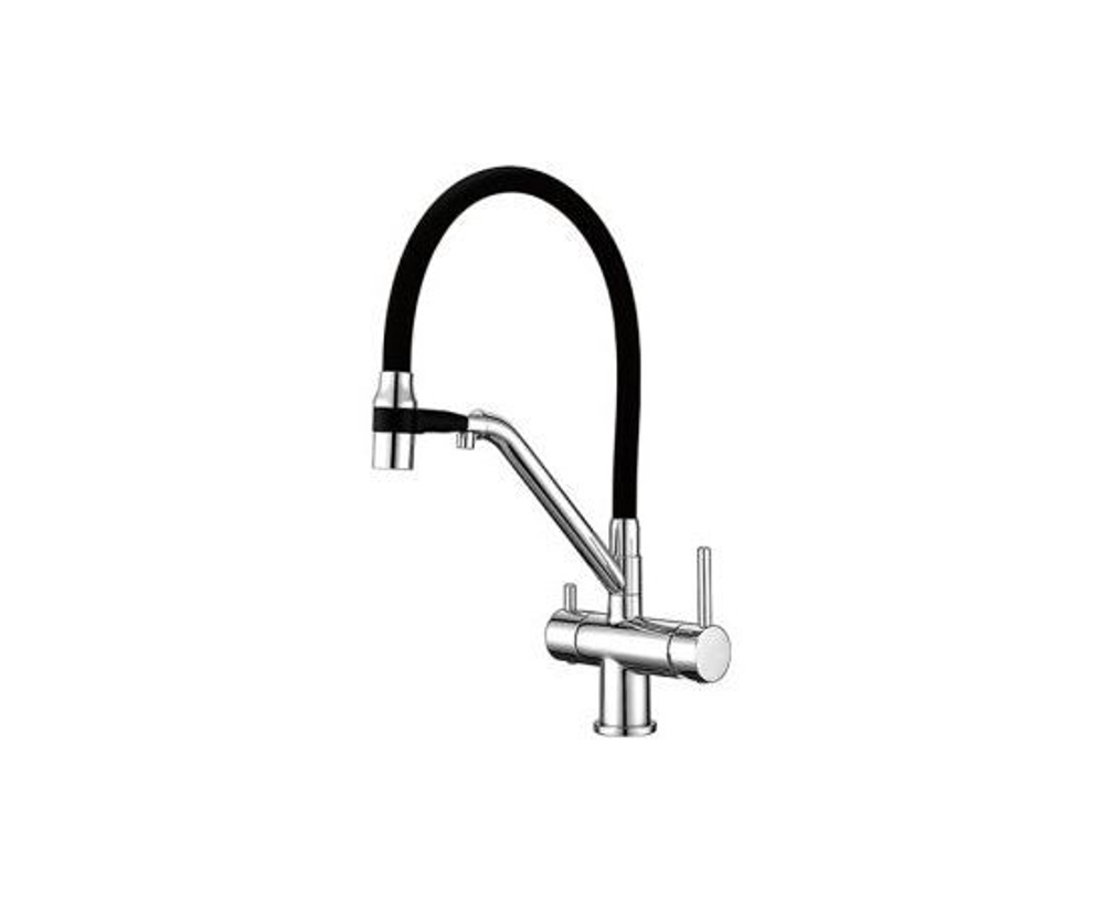 Смеситель для кухни  GAPPO G4398-80, хром/черный