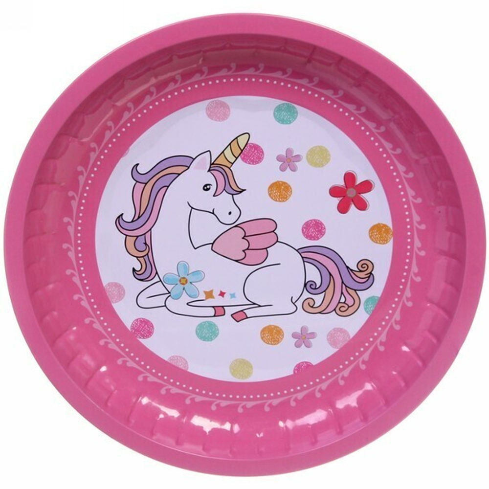 Поднос жестяной «Единорожка» 26,5см
