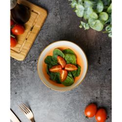 Салатник 510 мл d 15 см h6 см оранжевый фарфор "The Sun Eco" P.L. Proff Cuisine [6]