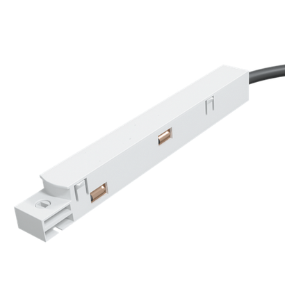 Вводной коннектор питания для магнитной трековой шины Vaes VECTOR, цвет белый