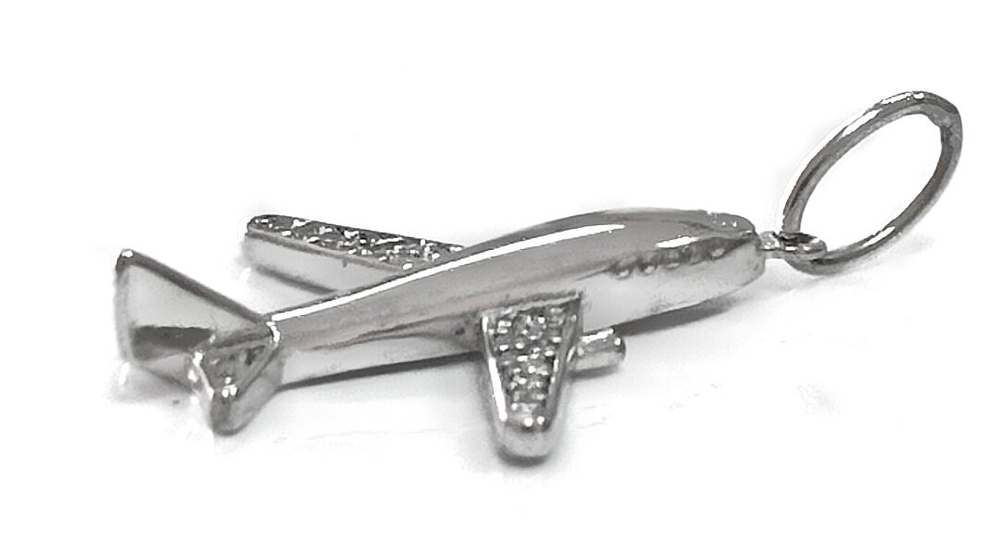 "Подвеска "Самолет" из серебра"