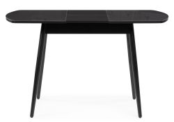 Стеклянный стол Калверт 94(126)х64х75 черный