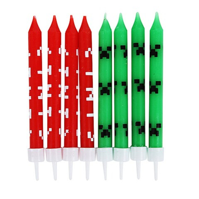 Свечи для торта «Пиксели» 8 см, 8 шт