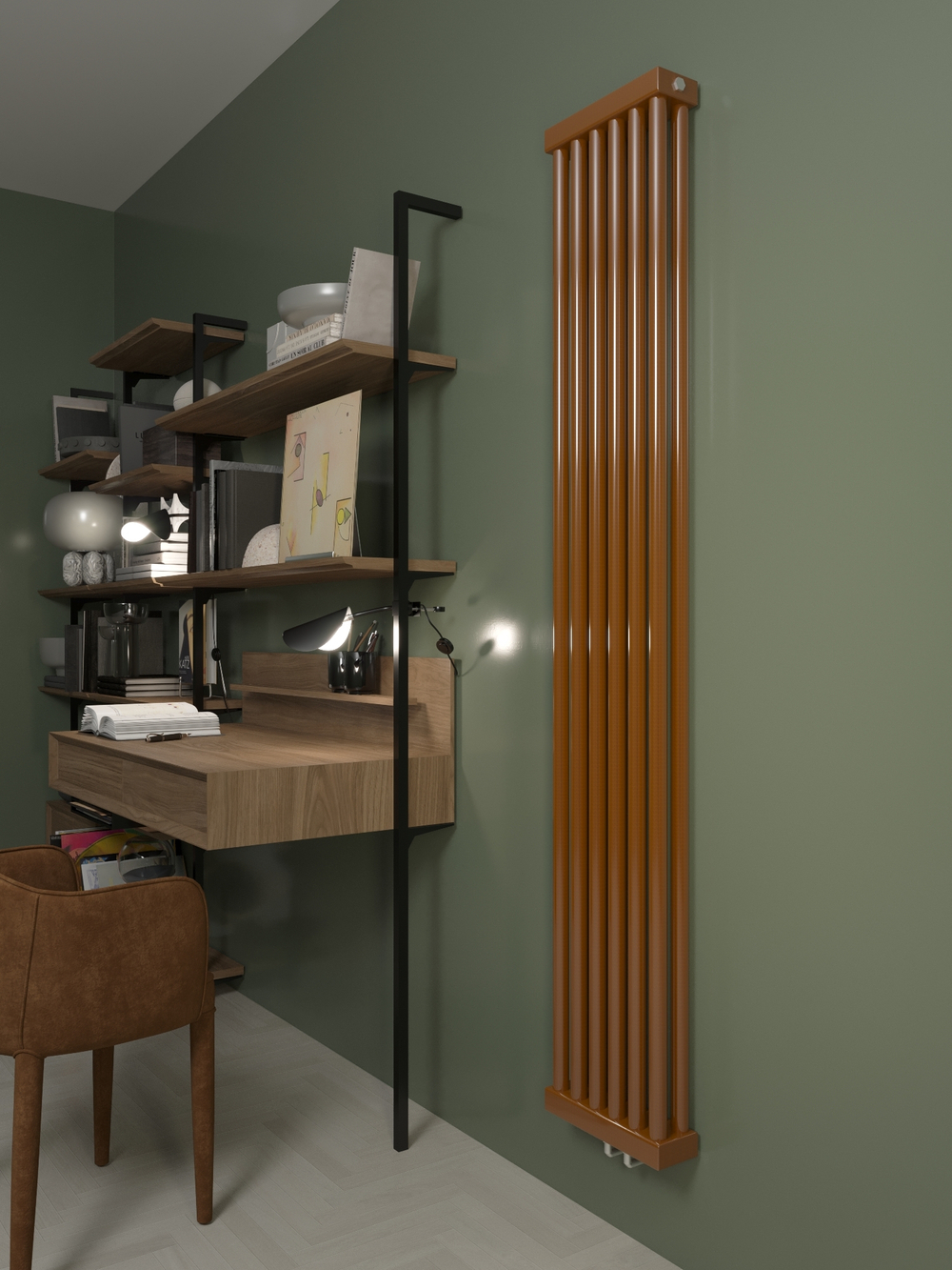 Вертикальные дизайн-радиаторы RT2 1750мм с нижним подключением