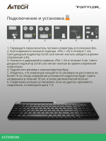 Клавиатура A4Tech Fstyler черный/серый (FBK25)