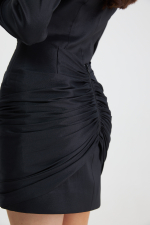 Платье-рубашка с баской mini