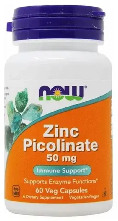 Zinc Picolinate кап., 50 мг, 55 г, 60 шт.